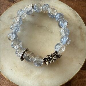 Elegant Silver Beaded Bracelet